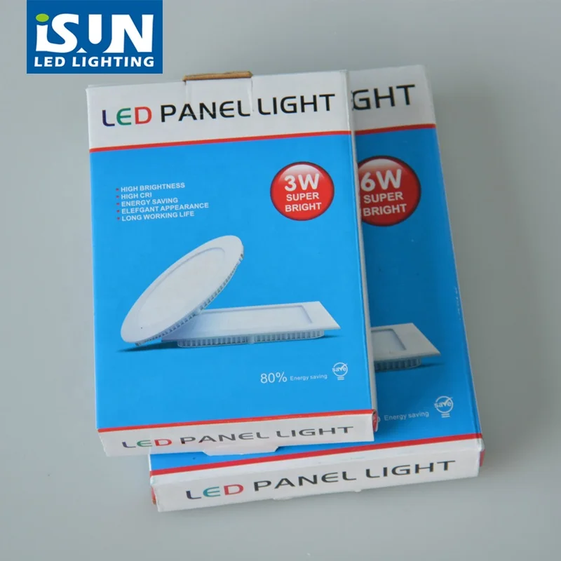 Modern style commercial light ceiling embedded led panel 9w