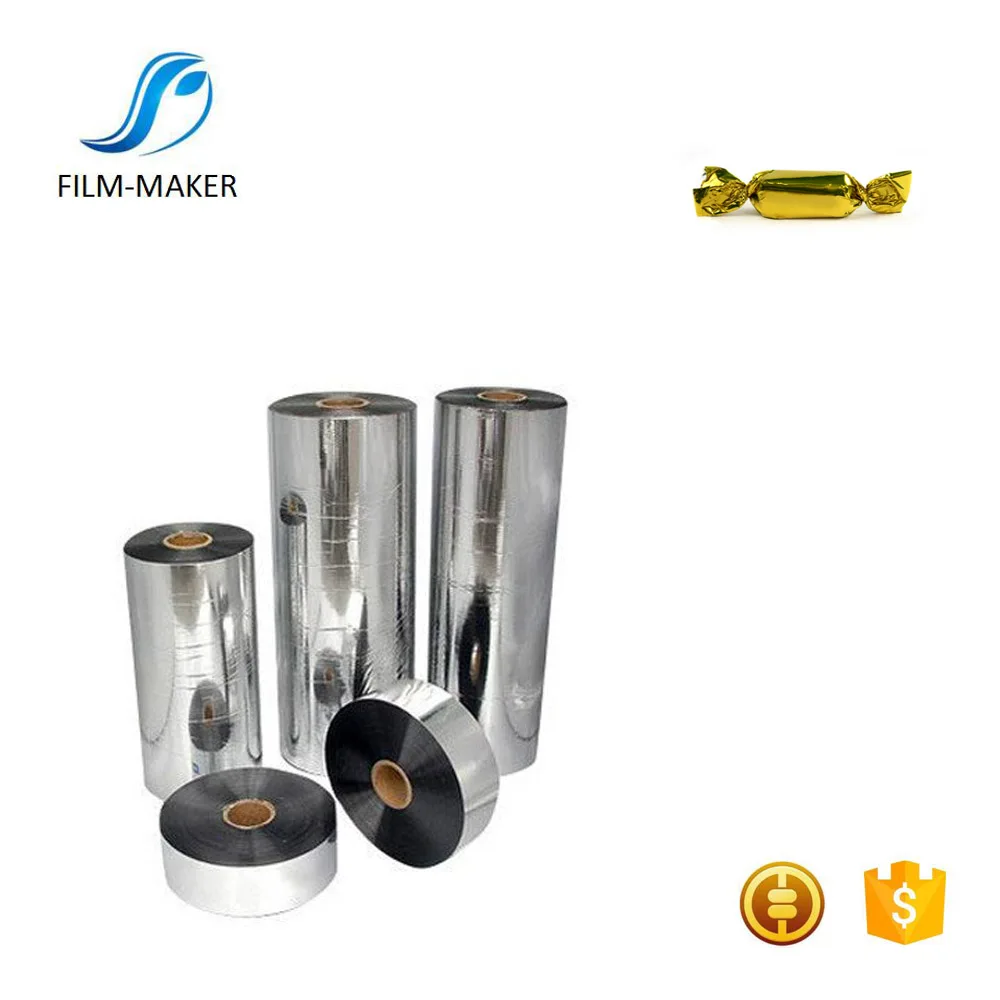 Metallized Twist PVC Wrap Film With Colours