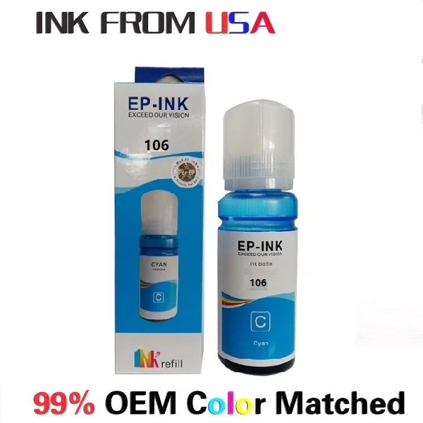 Ink refill bottle for Epson 106 ink bottle