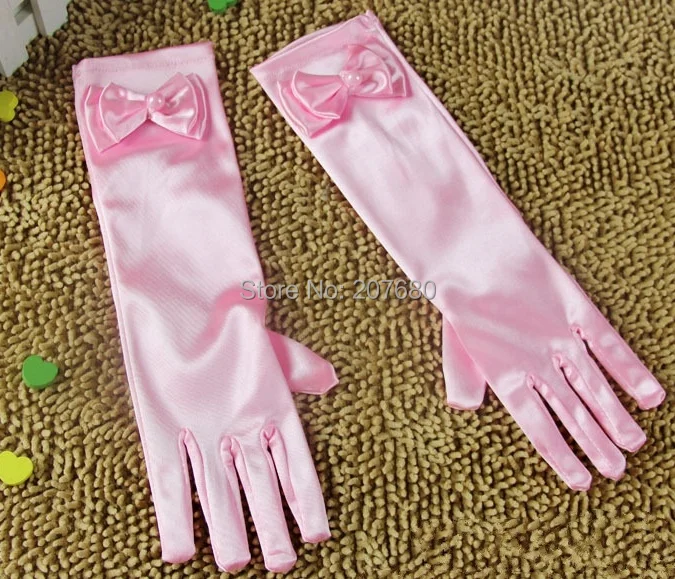 10 pairs Girls Kids Gloves font b Children b font Princess Bow font b Fancy b