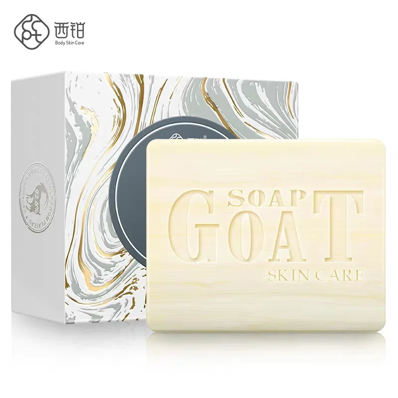 
CCPT 80g Goat Milk Handmade Soap Face Care Cleaner Removal Pimple Pores Acne Treatment Moisturizing Oil Control Bath Shaving 