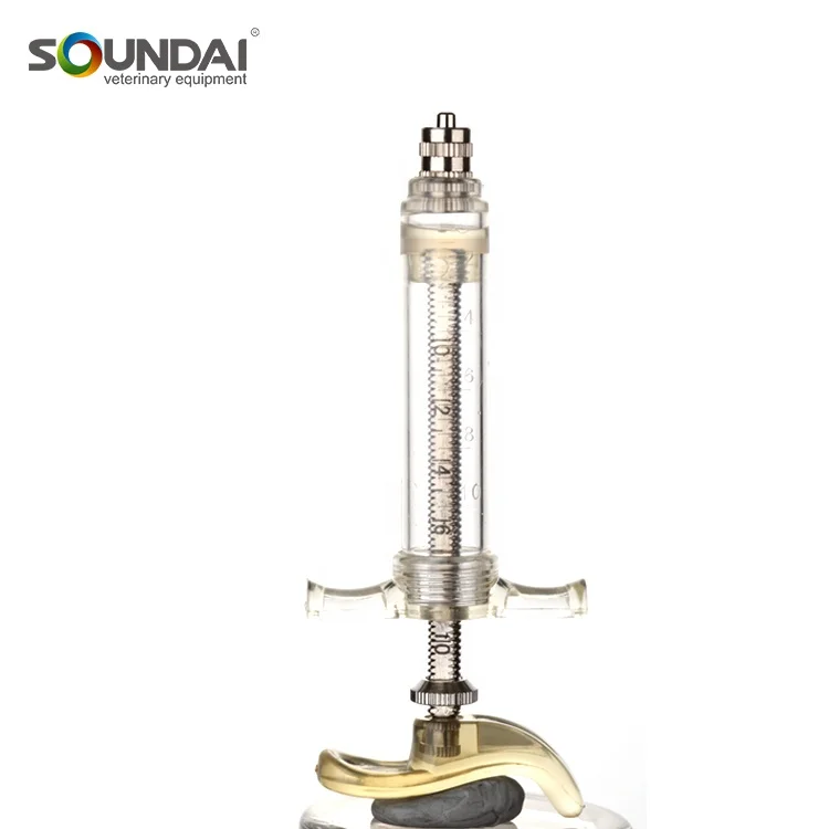 Автоматический шприц Luer Lock с металлическим корпусом и регулируемой дозой