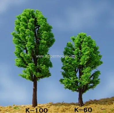 Artificial miniature architectural&train scale model trees