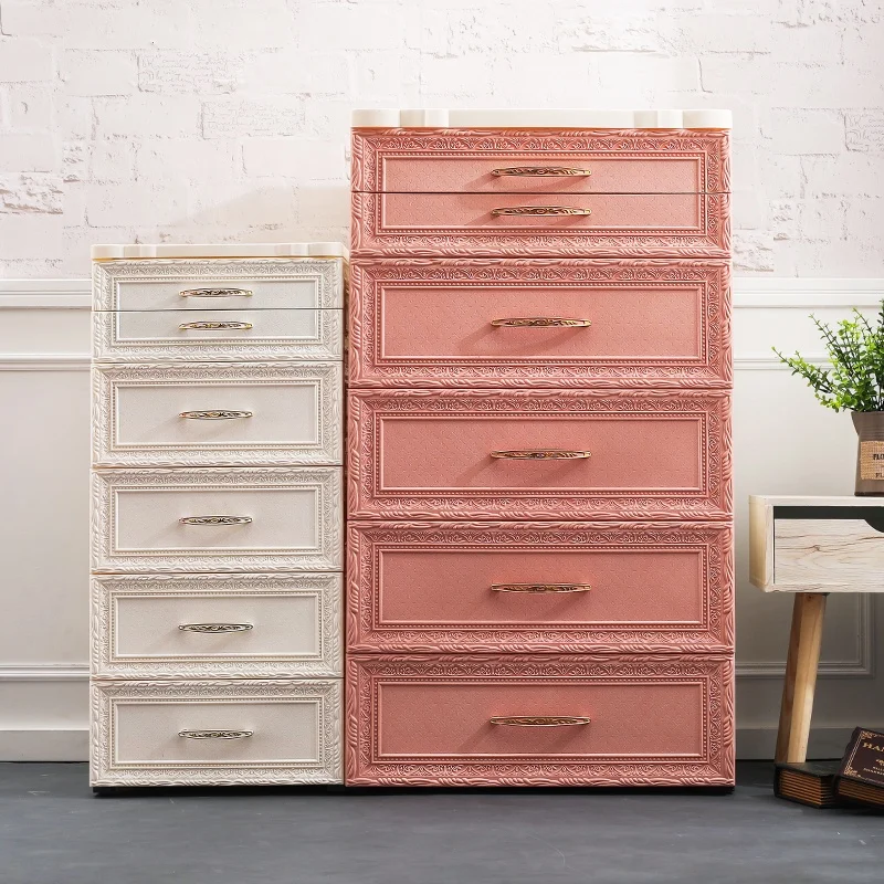 
Elegant Multi-layer Plastic Storage Drawer Cabinet for Baby Cloth Storage 