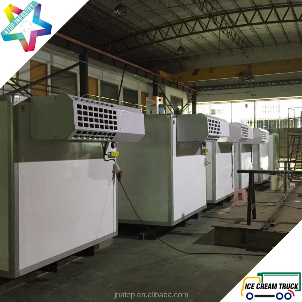 ColdKing 3.2m ice cream truck body with Kooltube eutectic unit for Foton and Mitsubishi CANTER FE25 chassis 2.5t ice cream truck