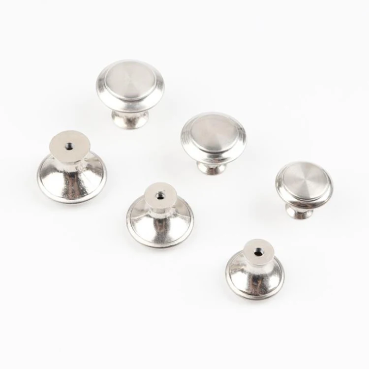 304 stainless steel round single hole small handle Simple drawer door handle