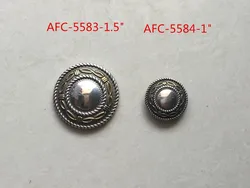 antique conchos buckles with rope