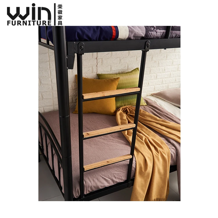 
Low Price Modern Strong Metal Bunk Bed Queen Size Two Layer Bed Design 