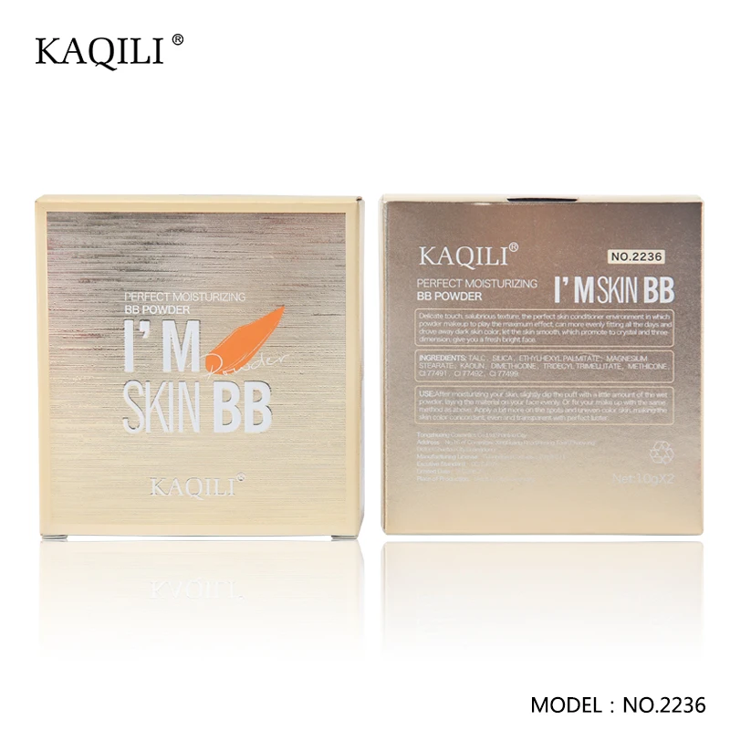 Private label customized two-way pressed powder waterproof face makeup  setting powder