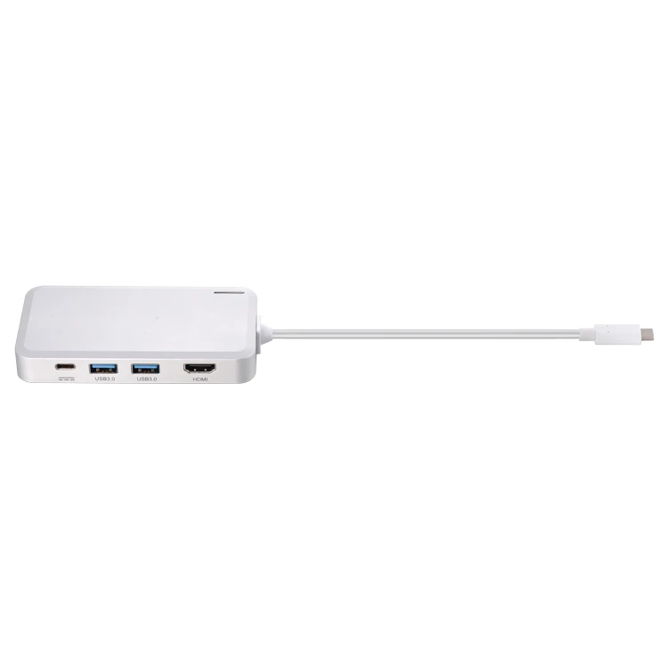 Unestech USB C концентратор с тип-c PD Поддержка питания 4 к HDMI2.0 Gigabit Ethernet адаптер тип-c 2 * USB 3,0 концентратор