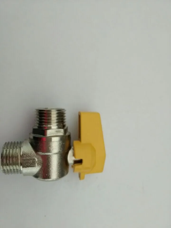 Brass angle gas valve for PEL