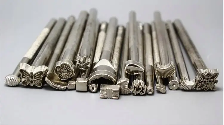 Расцвести 20 шт. DIY для создания изделий из кожи Наборы инструментов и кожи с набивным рисунком удары