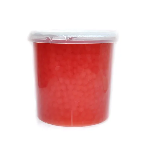 
Taiwan Most Popular Bubble Tea Material Juice Ball Strawberry Flavored Popping Boba 