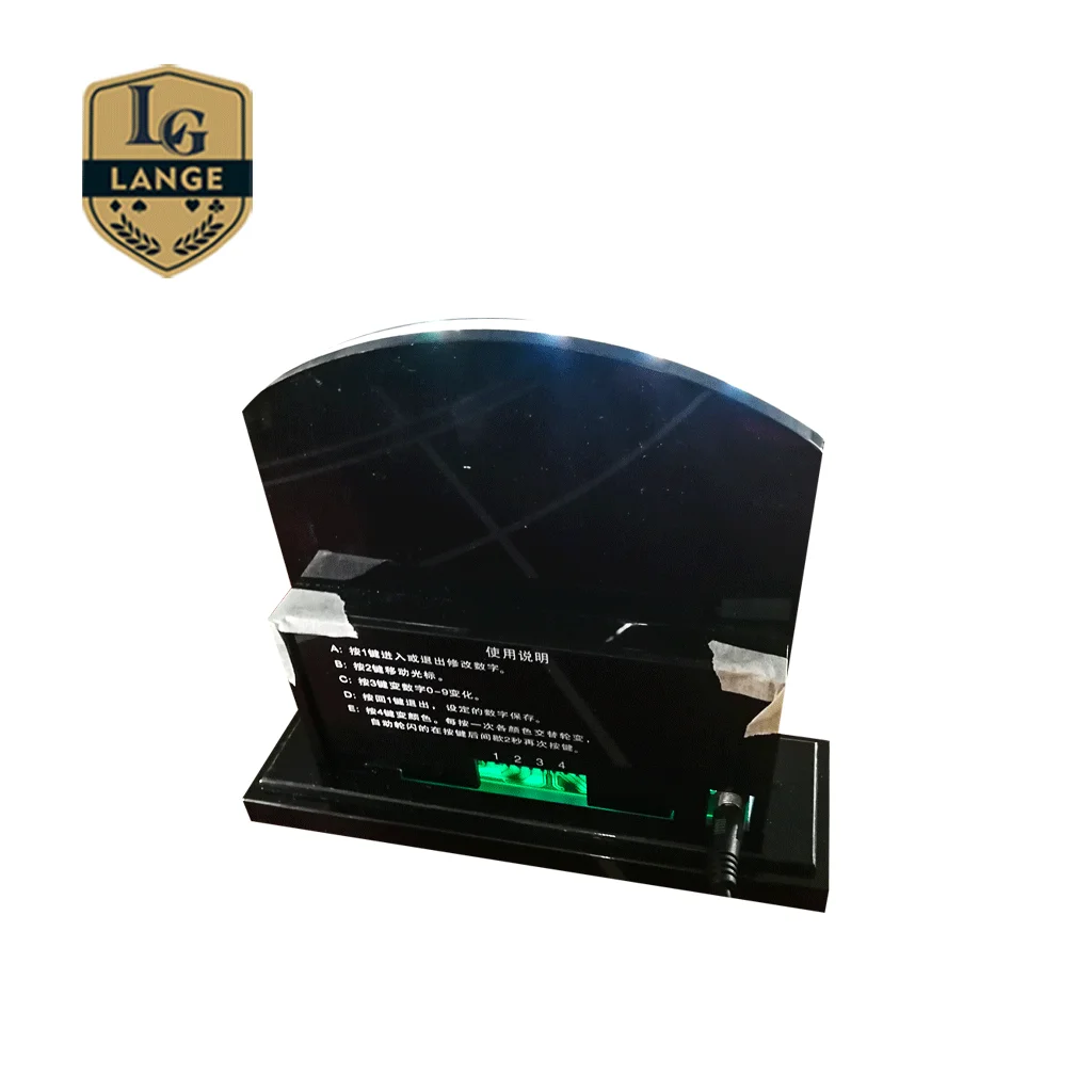 Casino Accessories 7 Color Led Electronic Baccarat Digital Limit Sign with Custom