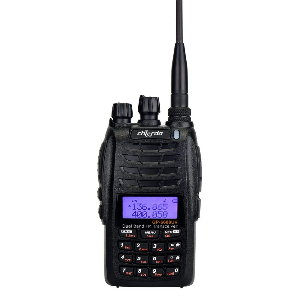 2017 укв морской dual band крест радиодиапазоне с двойной ptt (GP-6688UV)