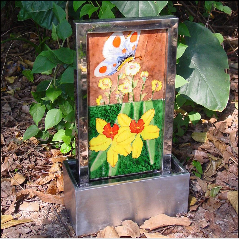 OEM Design Ceramic Outdoor Outdoor Wall Fountain Waterfalls