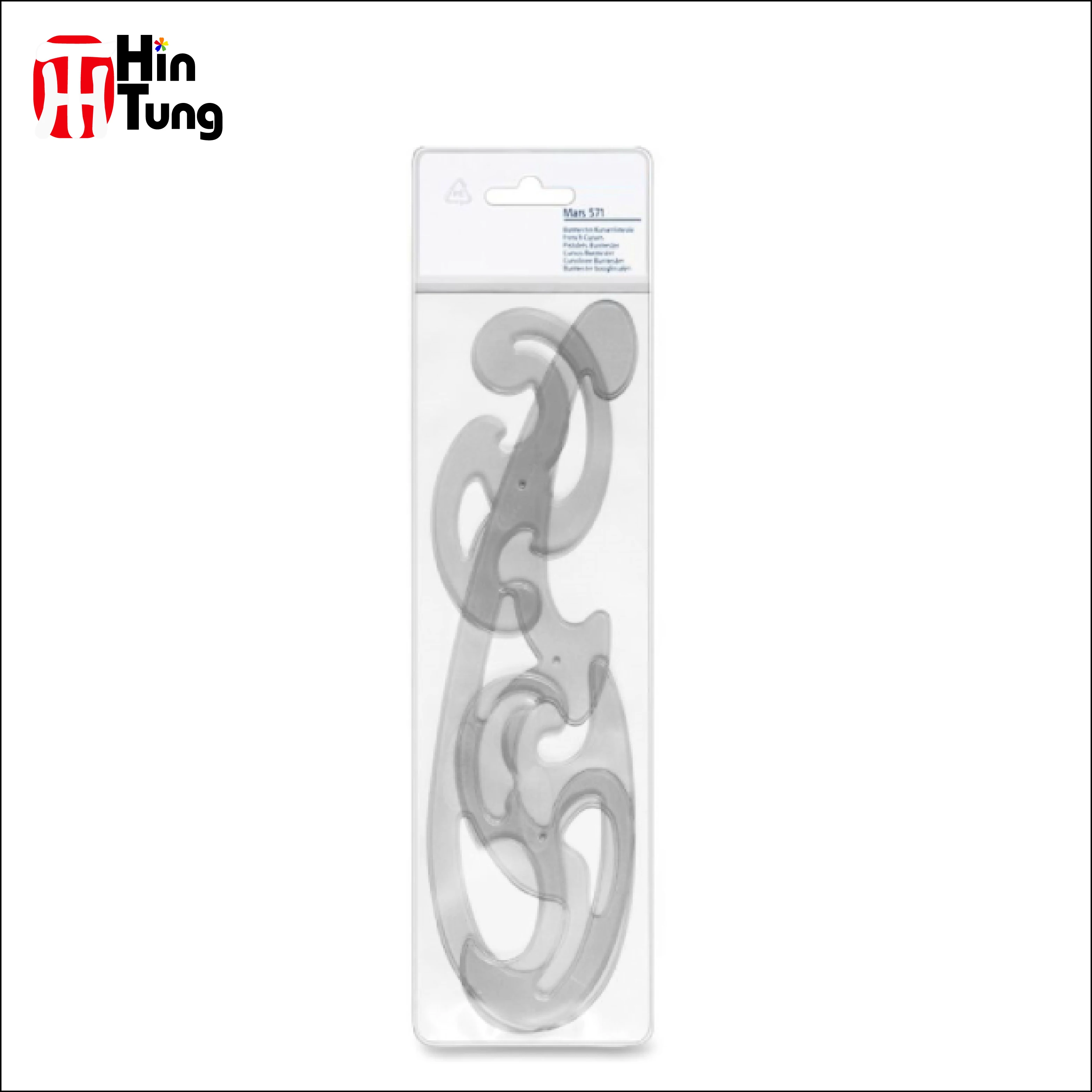 
single pack plastic French Curves Ruler Set 