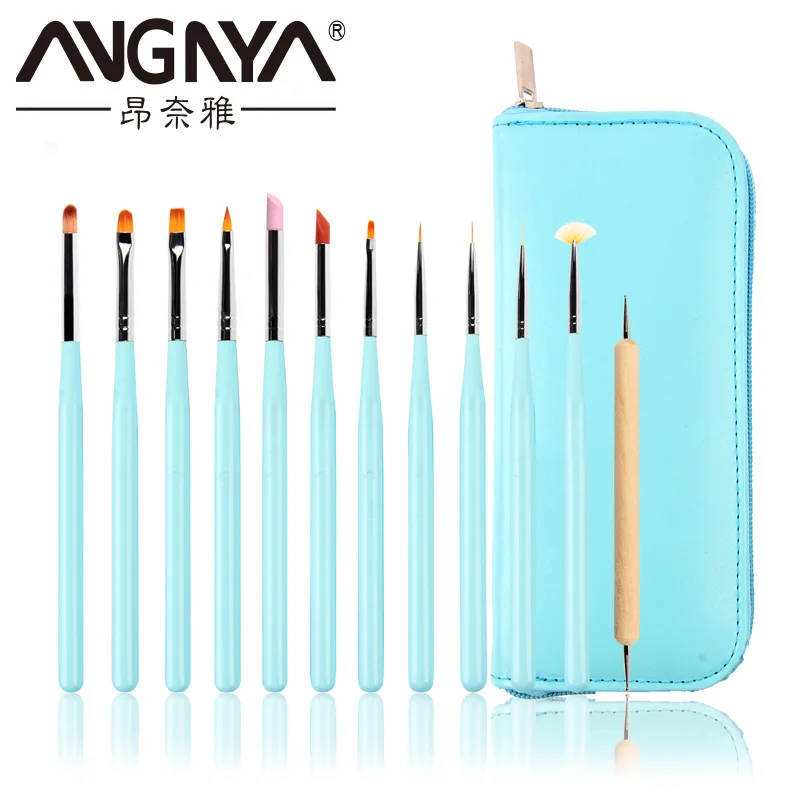  Профессиональный набор для ухода за ногтями 12 шт./компл. оптовая продажа кистей различной формы дизайна ногтей