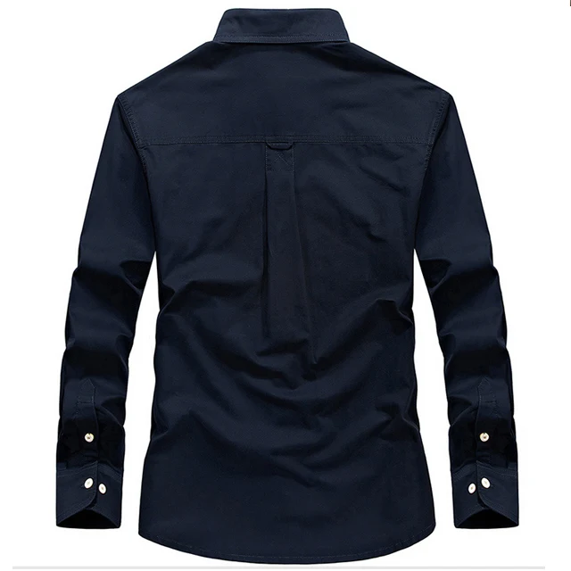 Custom new design casual plain dark blue denim shirt jackette for men