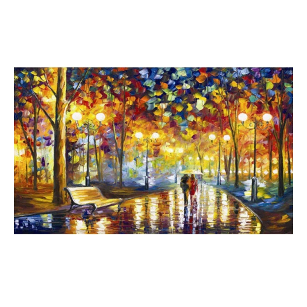 
Diamond paintings full of diamonds Abstract scenery spot drills cross embroidery indoor decorative paintings quick sell Amazon 