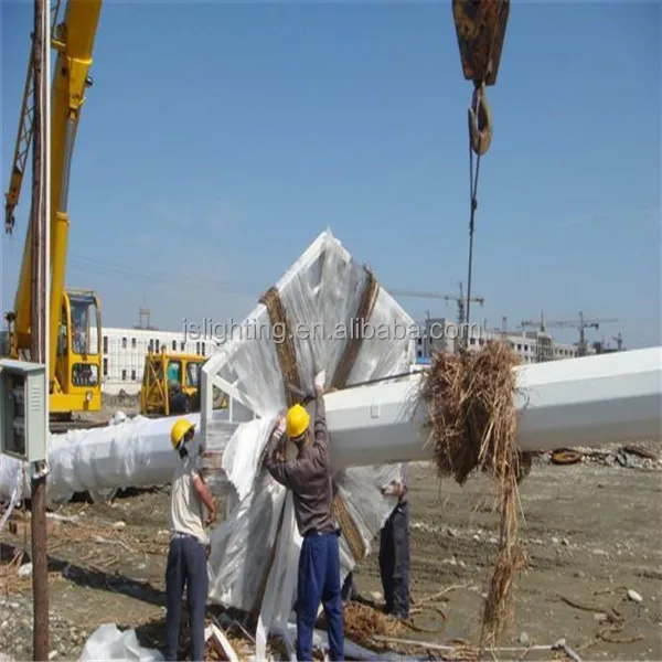 18m, 20m, 25m, 30m, 35m high mast lighting pole tower with raising & lower system