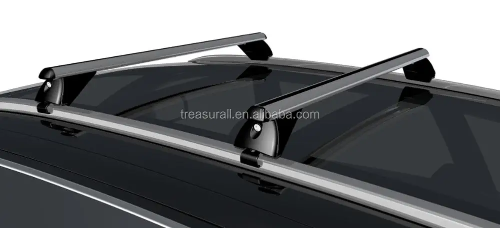 TUV GS approved Universal aluminium roof rack for car 4x4 Across Existing Raised Side Rails with Gap load bike luggage canoe