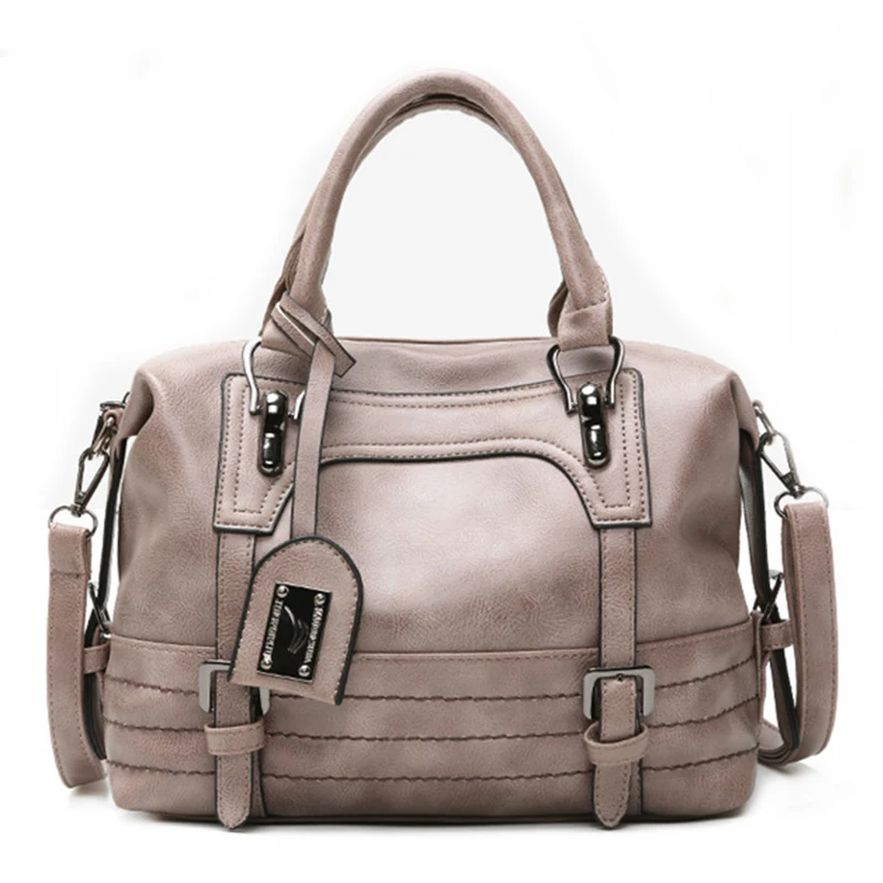 Wholesale Large Capacity Casual PU Leather Bag Manufacturer Women Girl Lady Travel Shoulder Tote Bag Handbag