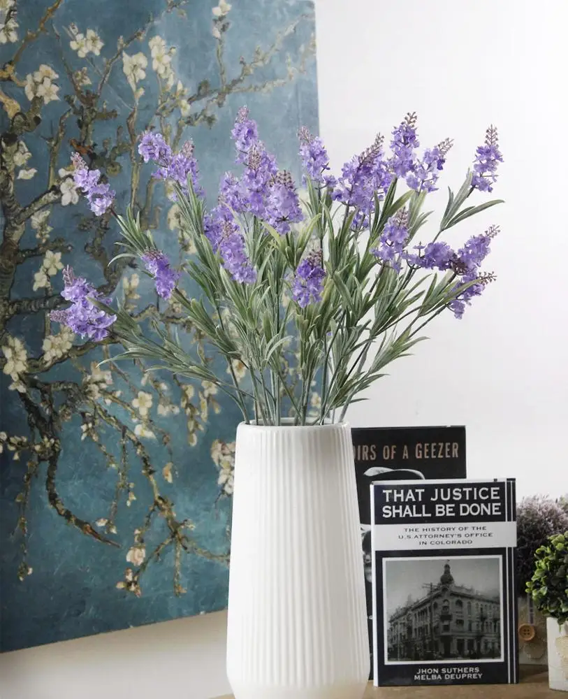 Shininglife Brand manufacturers wholesale Artificial  4 long stem provence lavender flower
