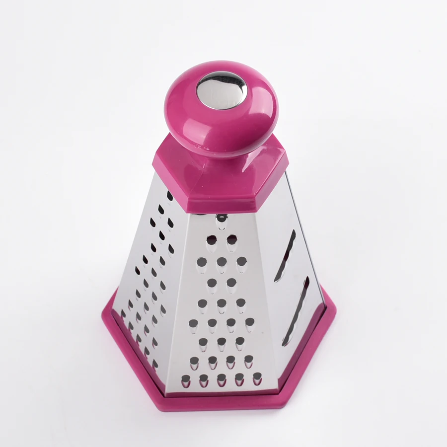 Multi purpose ABS material handle stainless steel 6 sided grater