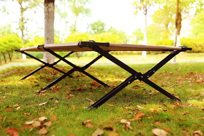 popular used portable fishing beach folding bed metal designer bed camping outdoor bed for adult