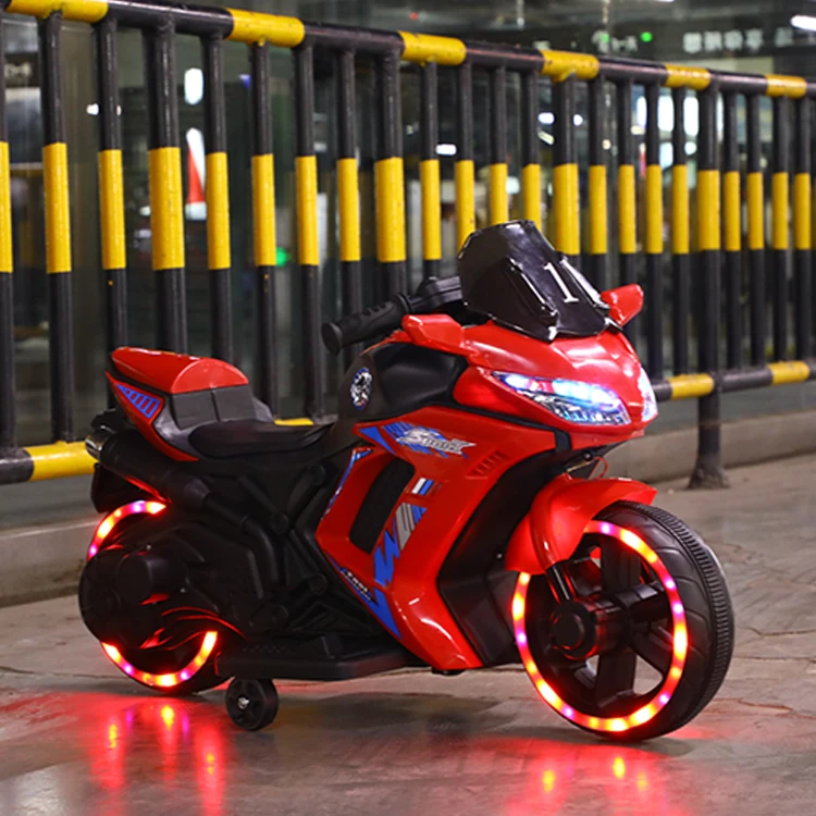 Children Electric Motorcycle With Flashing Wheels And Music