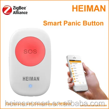Latest smart home Zigbee 3.0 panic button emergency button SOS button for elder people