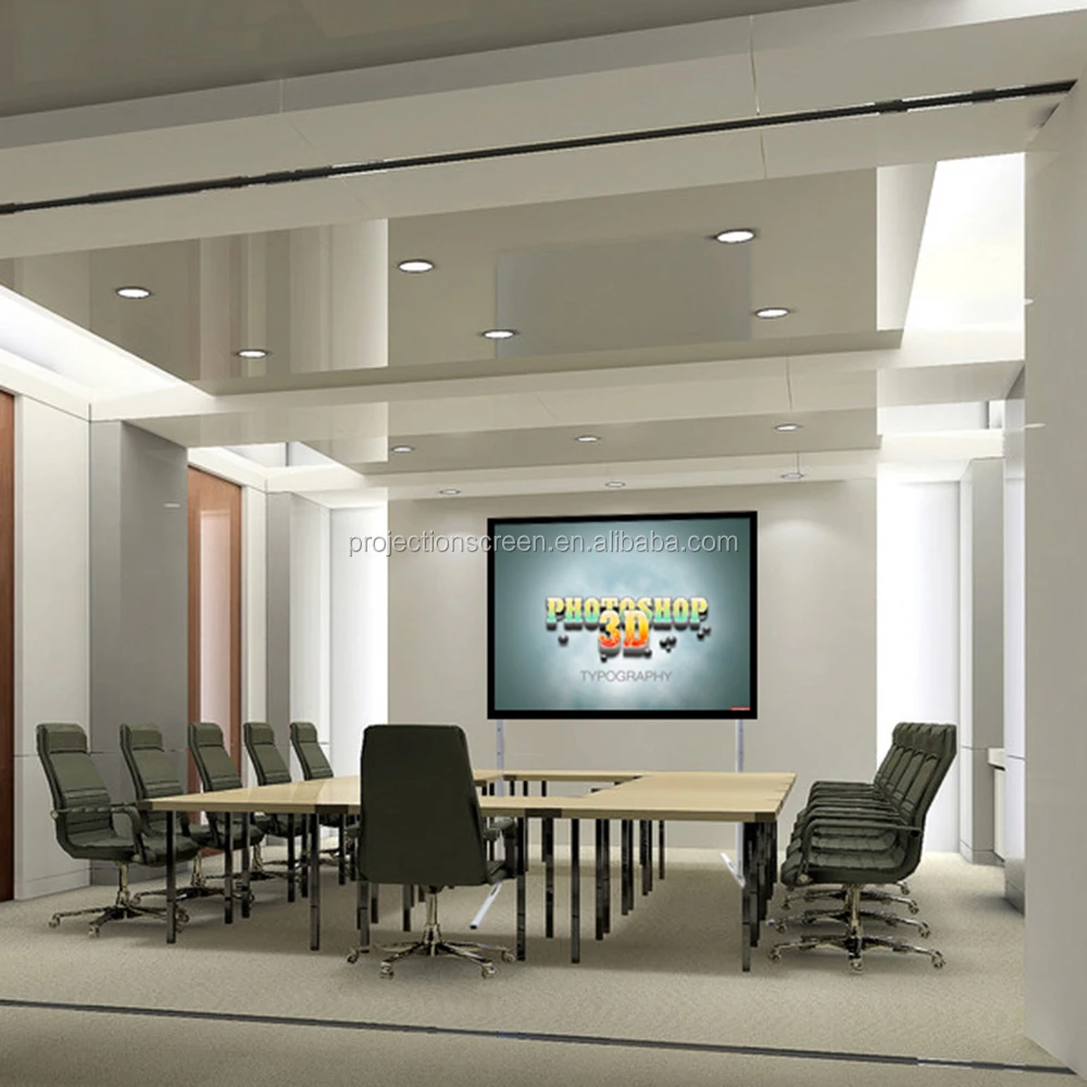  100 диагональные 16:9 проекционные экраны с плоской фиксированной рамкой для проектора 4K Ultra HD