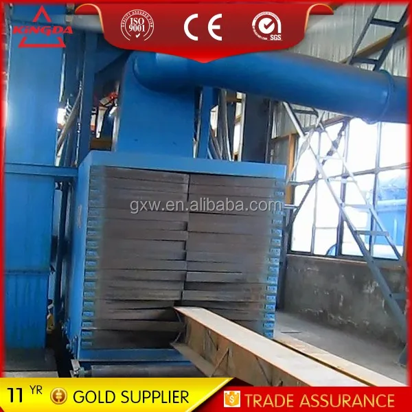Q168 steel shot blasting machine for all kinds of channel steel angle iron and plate iron