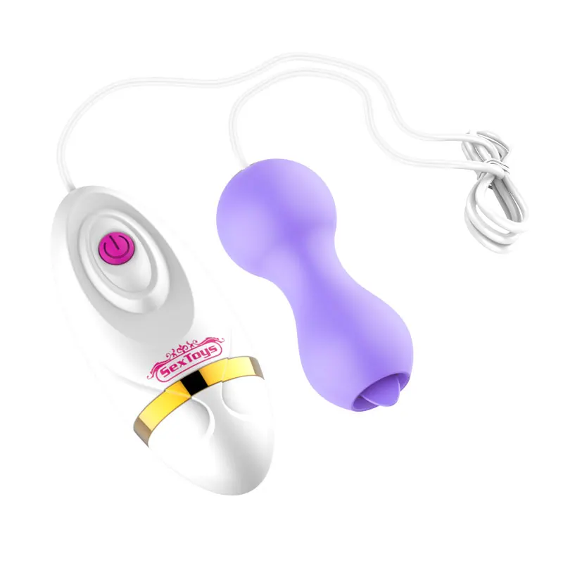 Adult Sex Toy Women Clitoris Vibrating Bullet Sex Toys Remote Control Licking Tongue Egg Vibrator