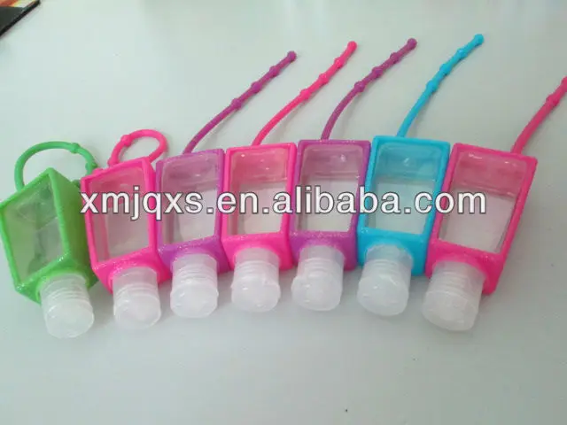Быстрая доставка на заказ цвет 30 МЛ пп бутылки силиконовый держатель дезинфицирующее средство для рук