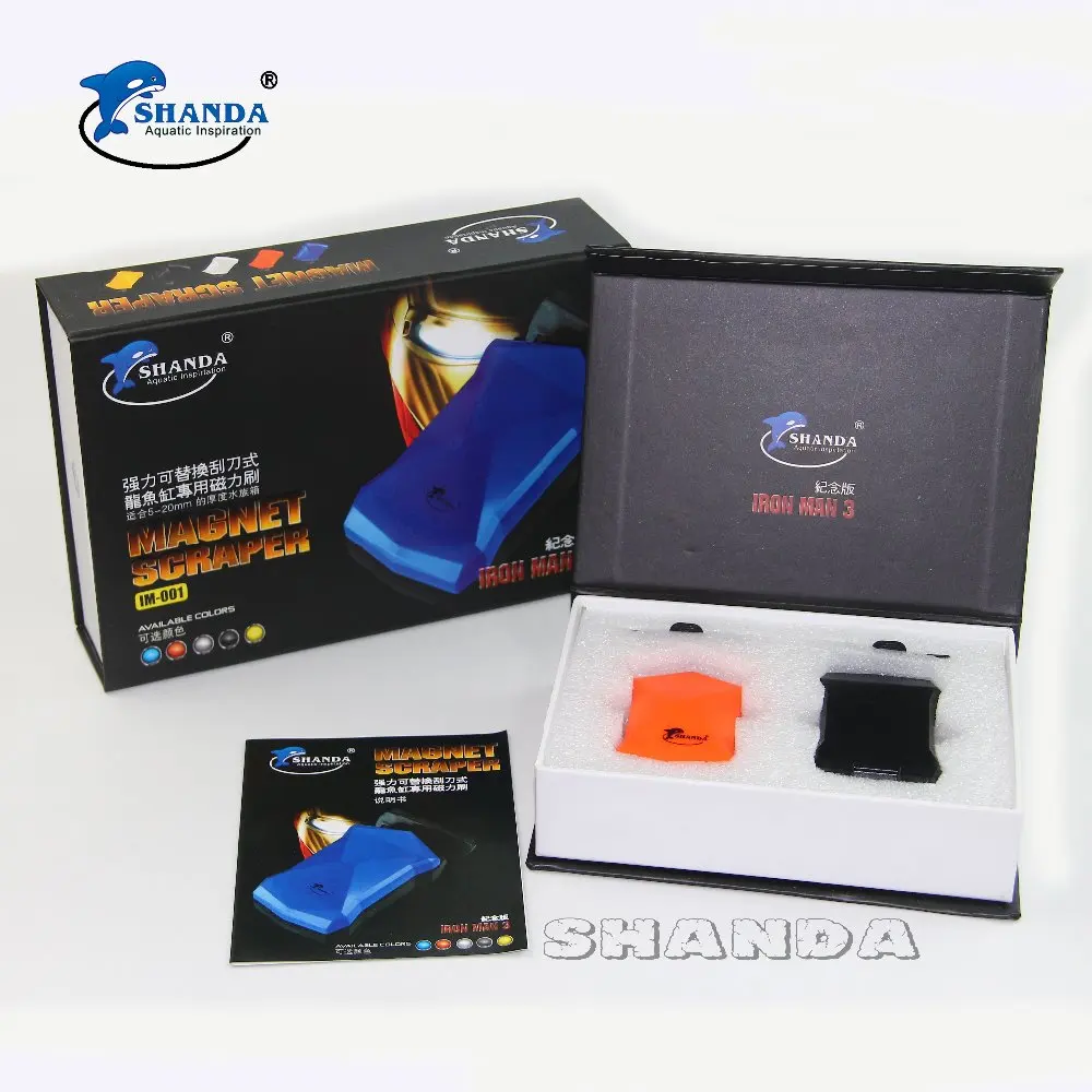 SHANDA Magnet Cleaner Alage Cleaner Aquarium Cleaning Tools Magnet Scraper