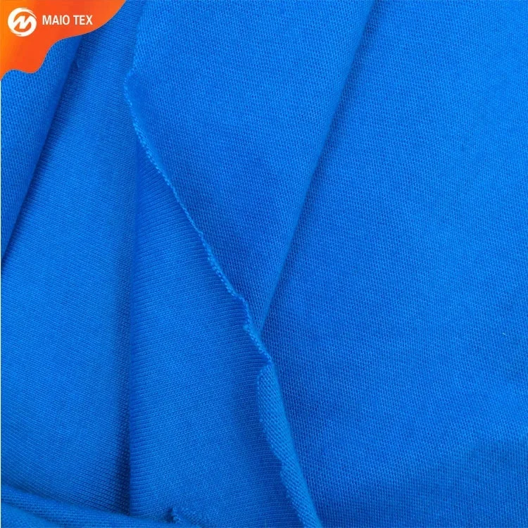
china knitted manufacturer 32S 100% cotton single jersey fabric for T-shirt 