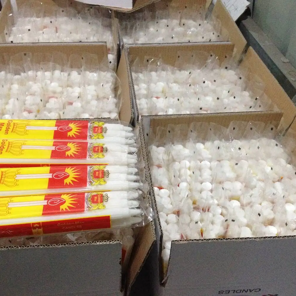 100% paraffin wax unscented 1.9x15cm black 43g stickwhite candle