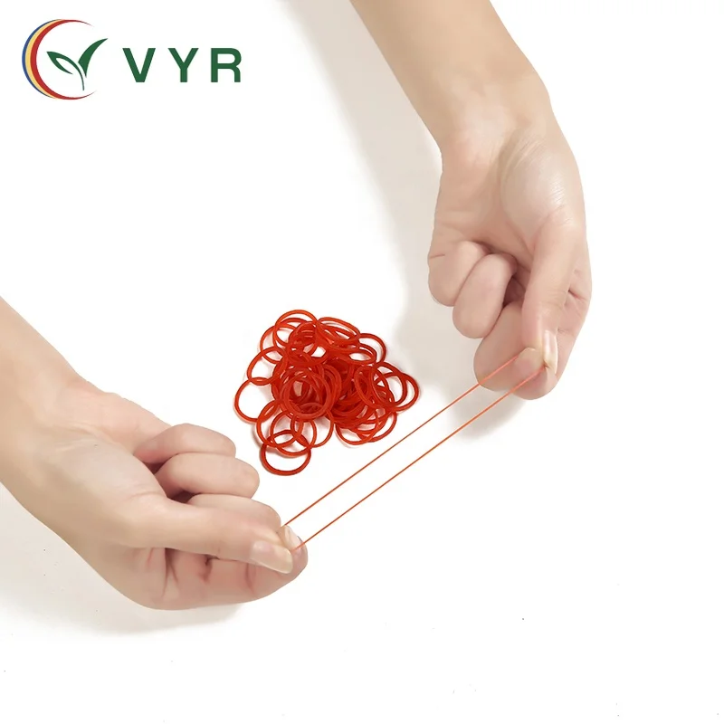 Low price hot product Eco-friendly high quality 0.8 Inches diameter red elastic rubber bands