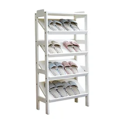 Best selling modern design 4-layer shoe rack wooden shoe rack cabinet