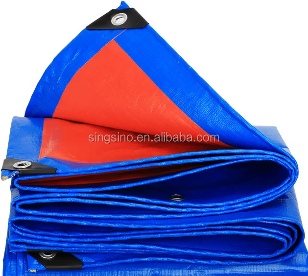 Blue PE Tarpaulin / PE Tarpaulin Sheet / PE Tarpaulin Roll Used for Goods covers grain covers cotton covers