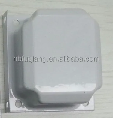 Ningbo Fuqiang metal end bells, metal cover for transformer, transformer accessory for EI-66, EI-75, EI-96, EI-120