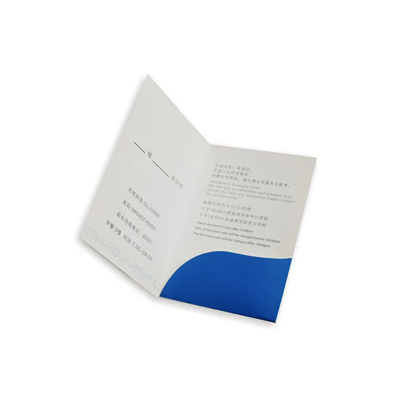 Zuoluo discount hotel supplies hotel key card envelopes
