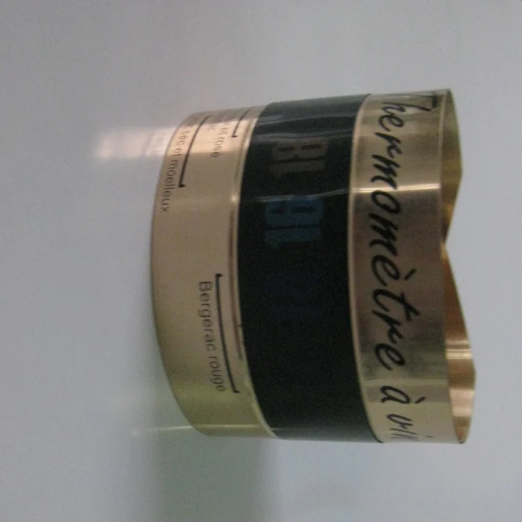 Hot Selling Custom Design Digital Stainless Steel Grape Wine Bottle Thermometer Strip