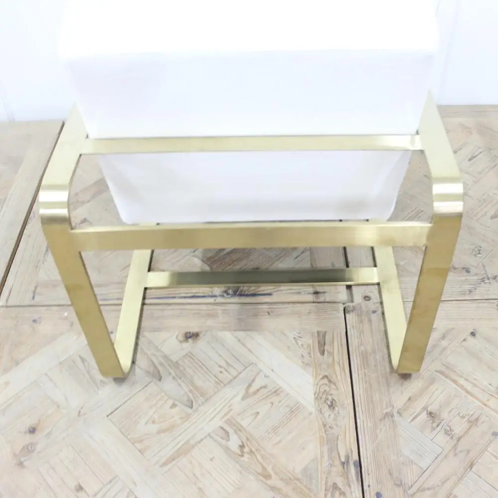 Golden modern industrial stainless steel  single sofa chair sofa sets