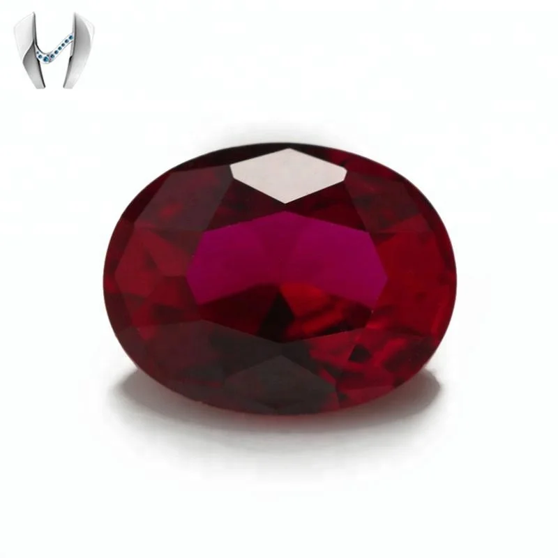 Ruby #8 Oval Shape Synthetic Best Ruby Gems