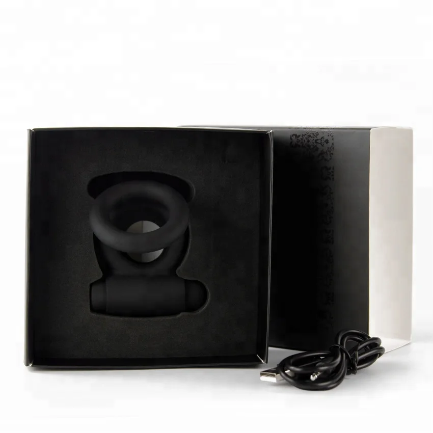 Dual cock ring vibrator prostate massager cock ring male Waterproof mute bullets vibrator with ring