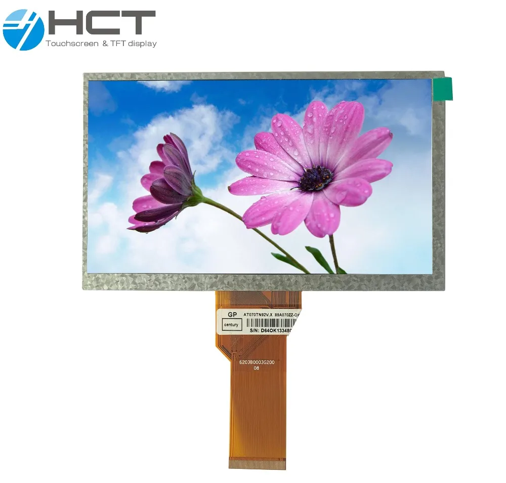 7 inch  TFT display  panel Hot sale lcd module old transparent panel  factory price 50 pin 1024*600