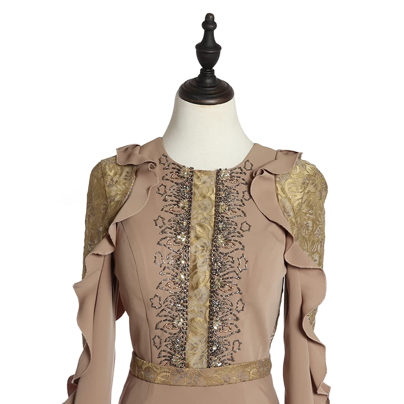 2019 Italian Design Chiffon Evening Mermaid Dresses From Dubai